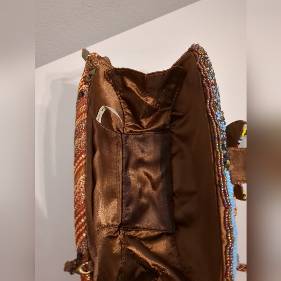 Handmade Beaded Purse Boho Chic Retro Vintage Trendy Unique Custom - Picture 6 of 11